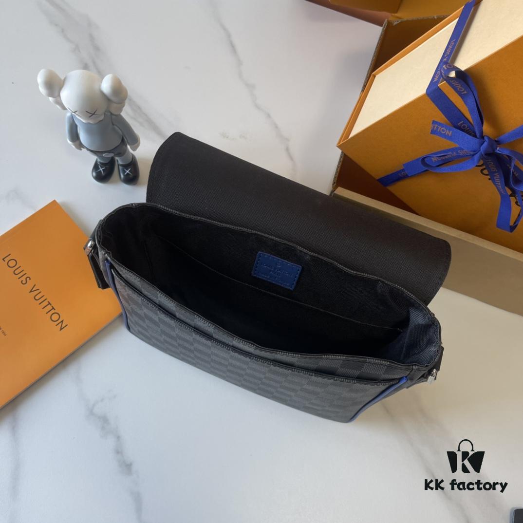 Upgraded Version 180 M00085 M46255 M42710 M11593 Latest Model Hega Blue Hardware DISTRICT Small Messenger Bag