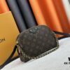 M12996 LV Crescent Double-Zip Handbag