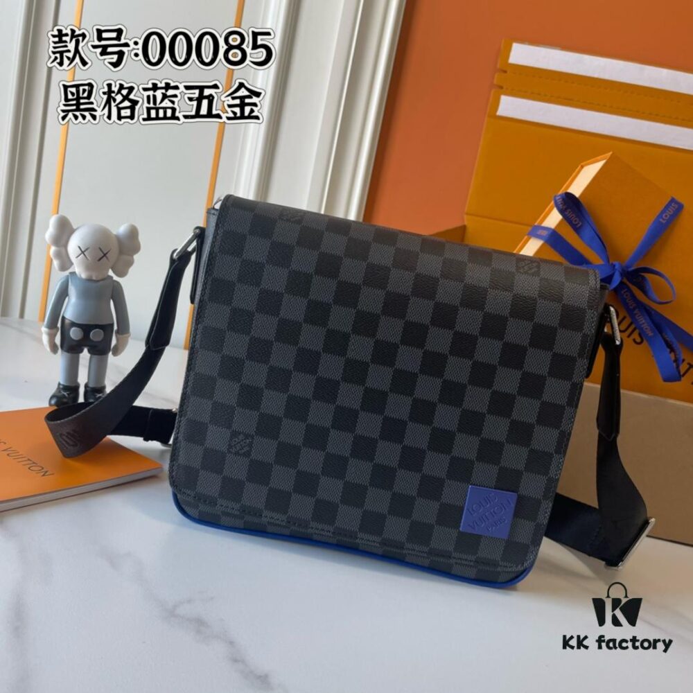 Upgraded Version 180 M00085 M46255 M42710 M11593 Latest Model Hega Blue Hardware DISTRICT Small Messenger Bag