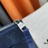 New Arrival 'Louis Vuitton' Handheld Clutch Bag 💼 M11545 Blue LOUIS VUITTON Pochette Voyage Letter Logo Zip Closure Leather Unisex Men's and Couples Bag in Multiple Colors