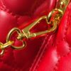 Upgraded M23999 Red Monogram Embroidered Floral Capucines BB Bag