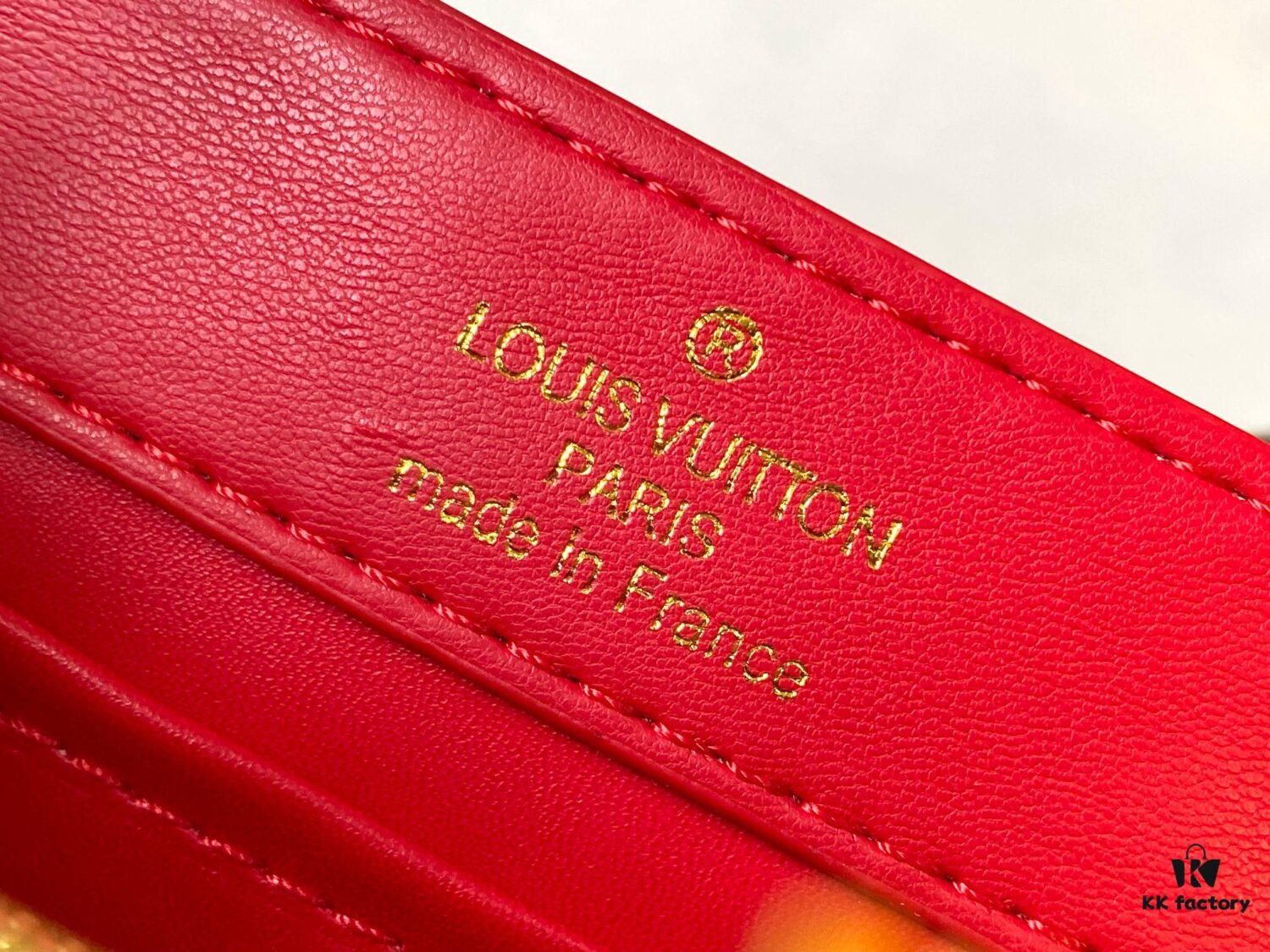 Upgraded M23998 Red Monogram Embroidered Floral Capucines Mini Bag