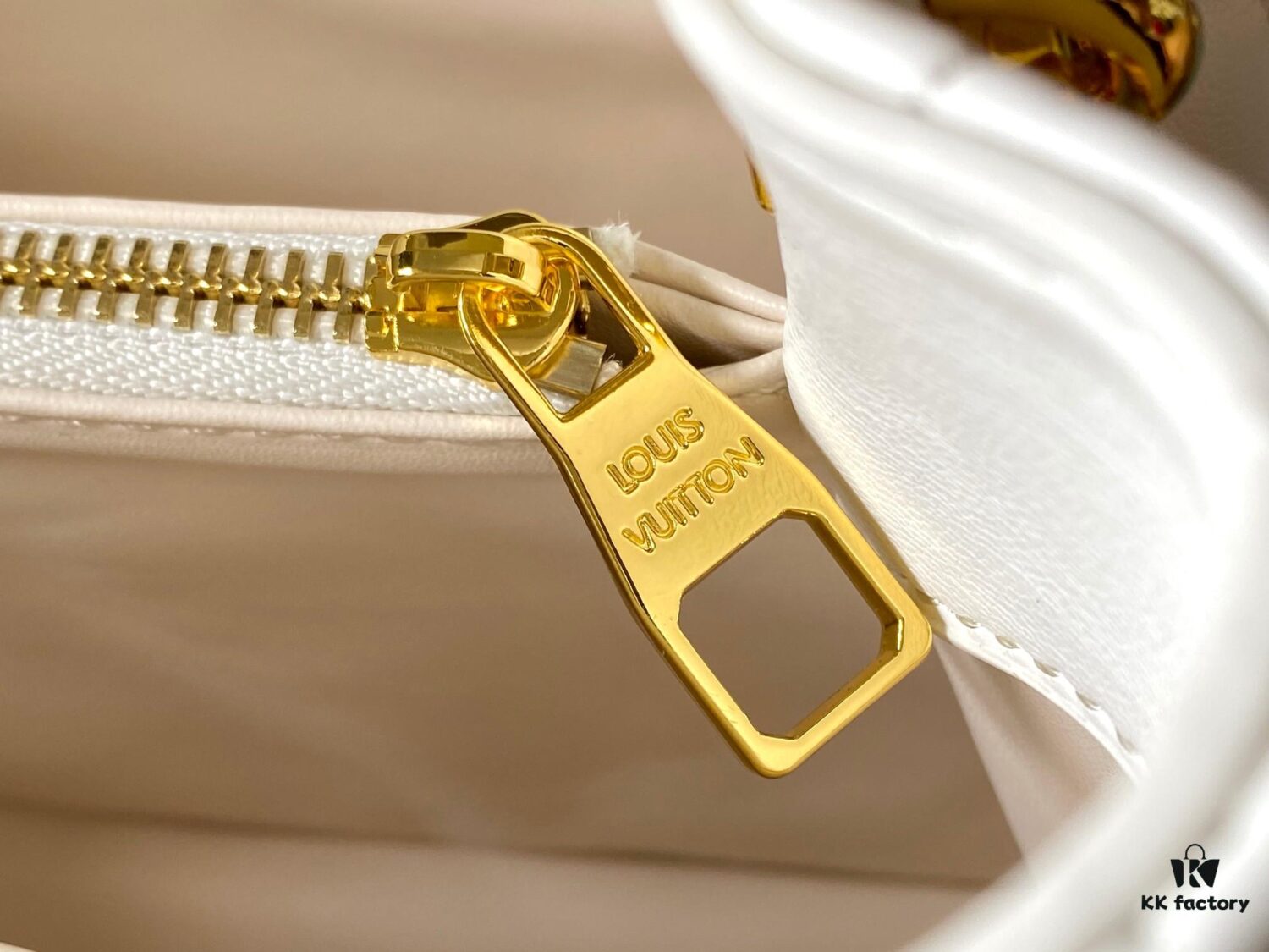 Upgraded M23999 White Monogram Embroidered Floral Capucines BB Bag