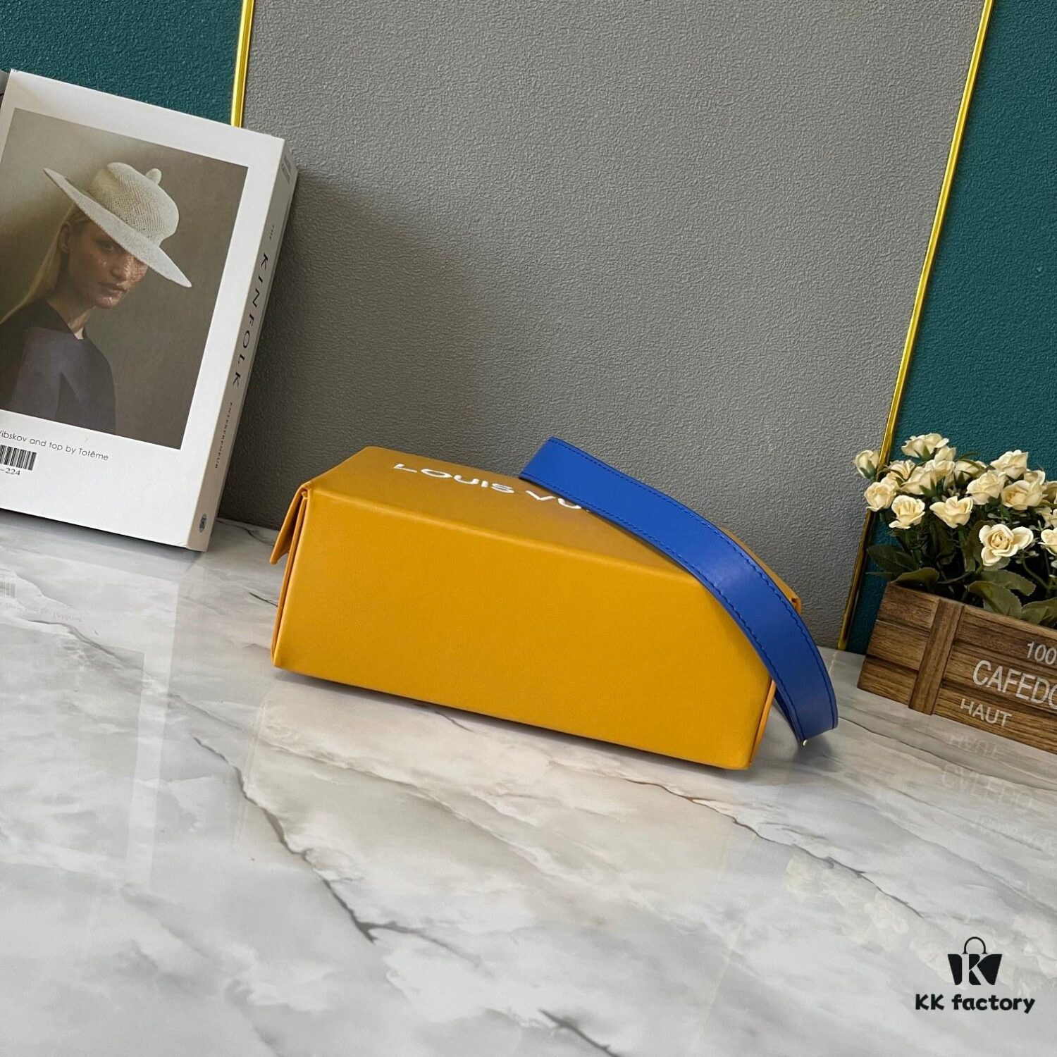 Upgraded Version Original 190 M24455 Blue Green Yellow Medium Shopper Handbag