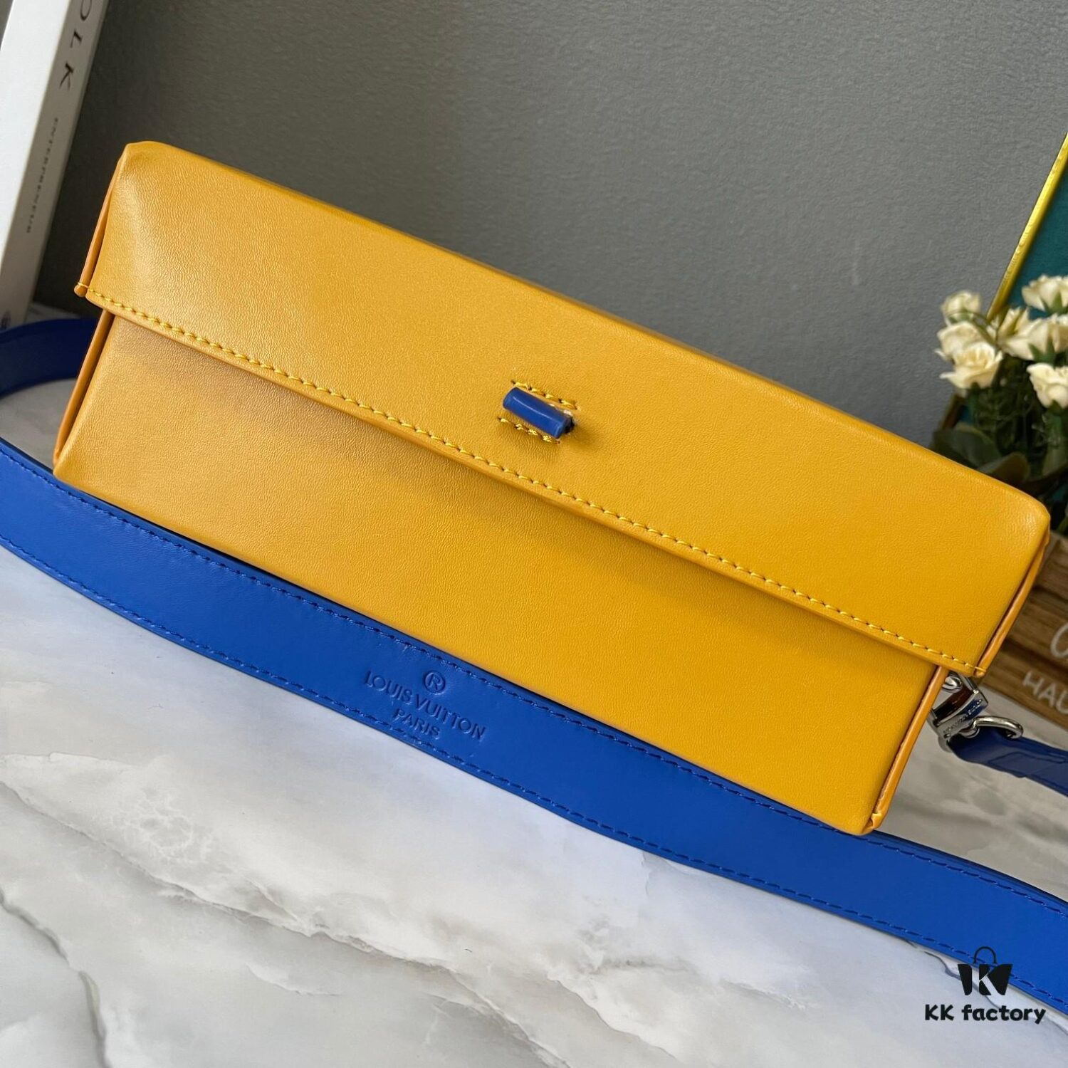 Upgraded Version Original 190 M24455 Blue Green Yellow Medium Shopper Handbag