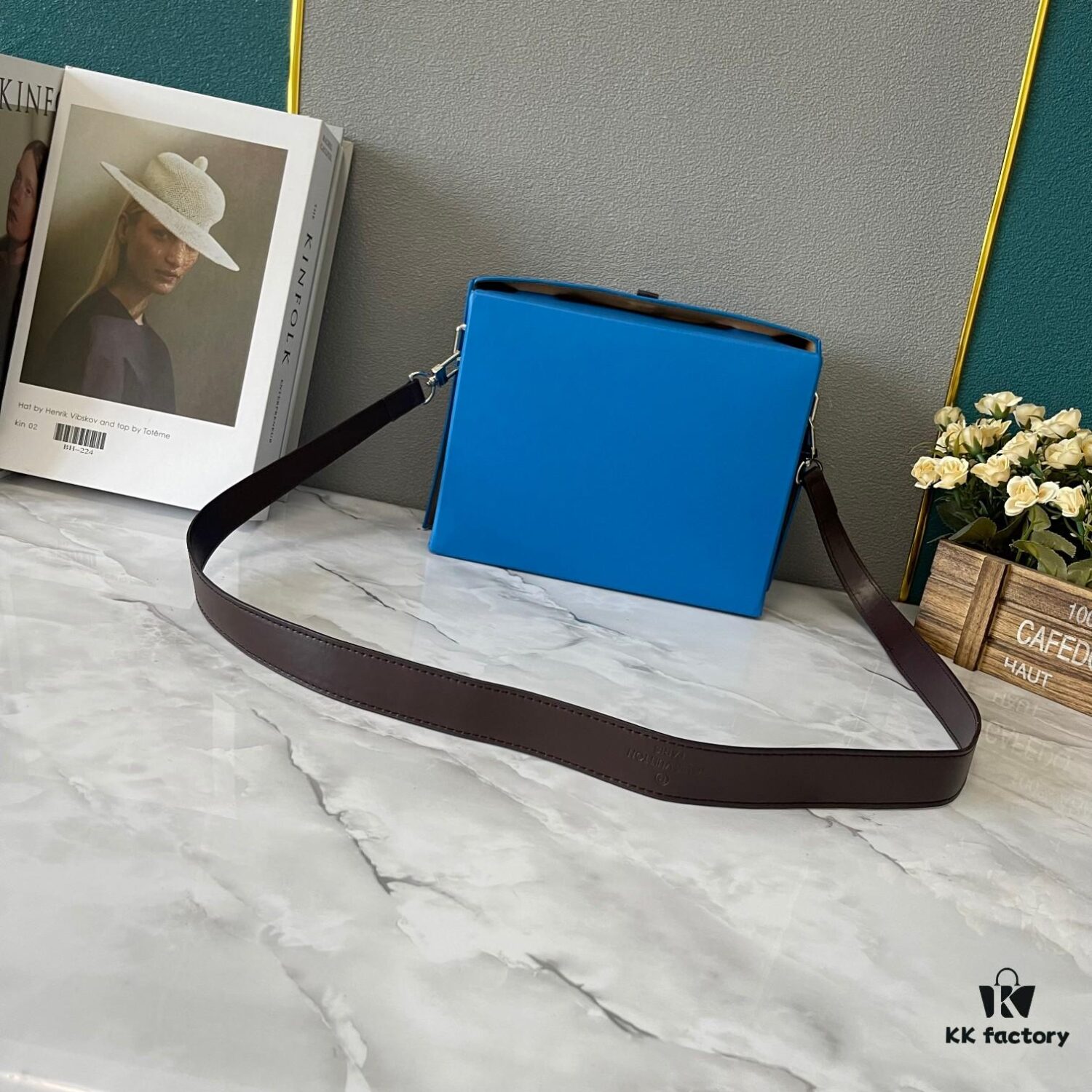 Upgraded Version Original 190 M24455 Blue Green Yellow Medium Shopper Handbag