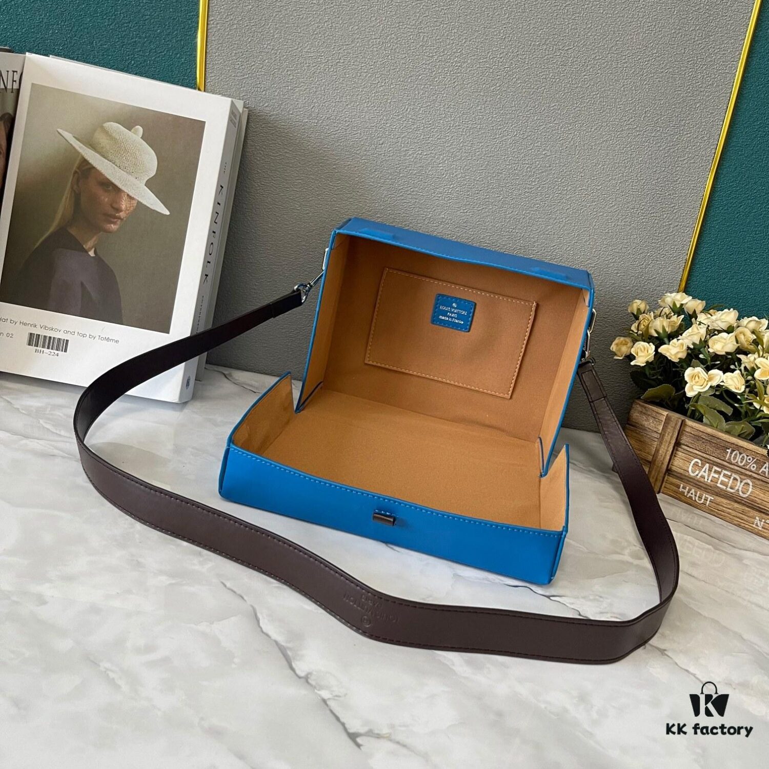 Upgraded Version Original 190 M24455 Blue Green Yellow Medium Shopper Handbag