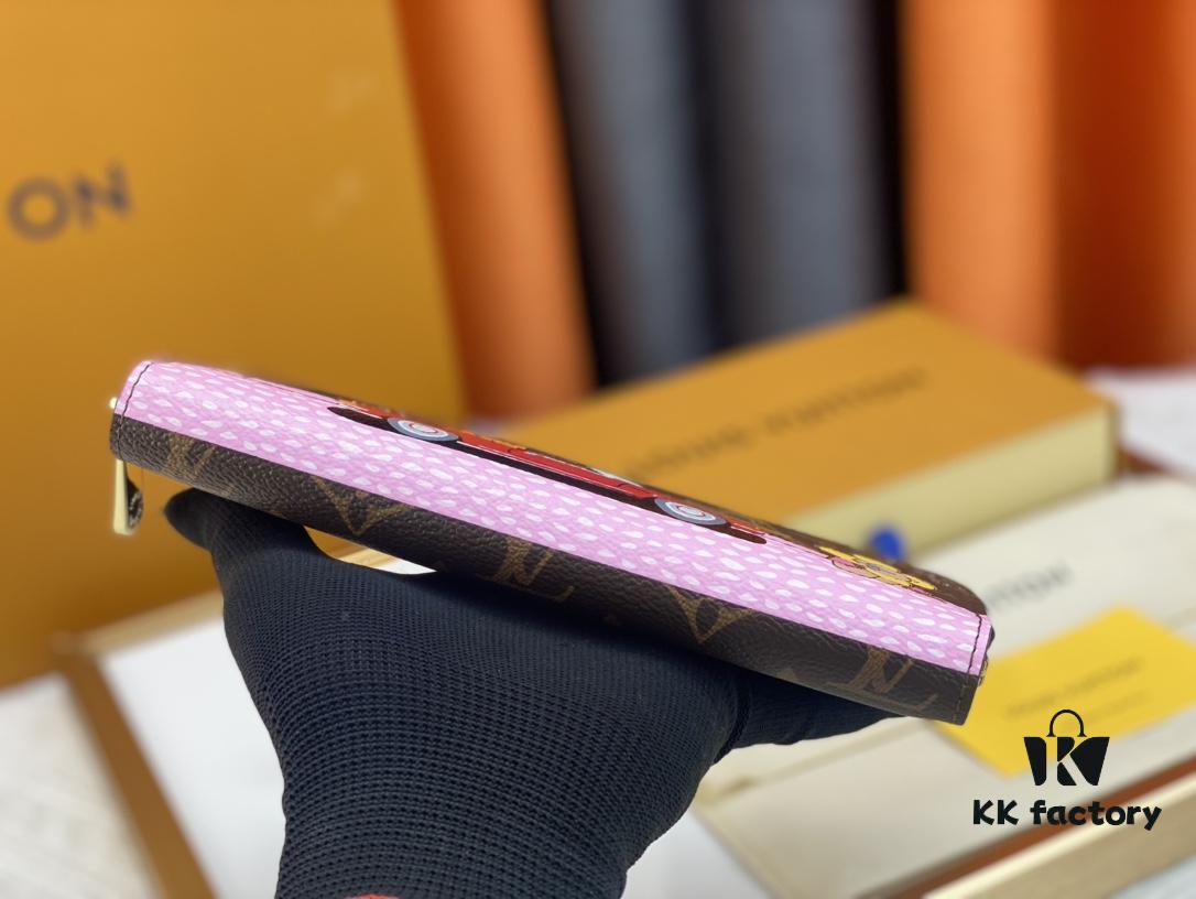 M81630. 👏👏Vivienne Holidays 2022 Collection Limited Edition Zippy Single Compartment Wallet, Showcasing Louis Vuitton's Travel Heritage