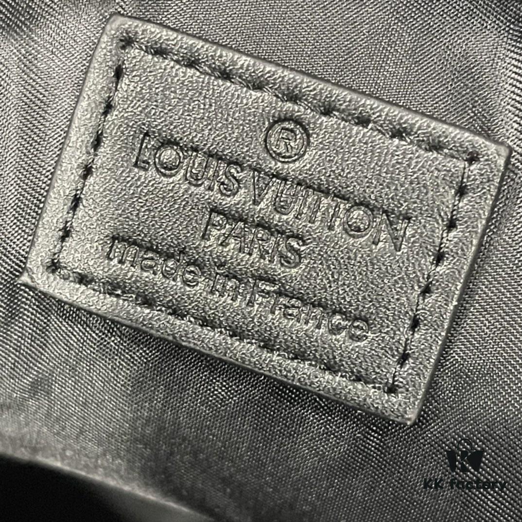 Upgraded M46973 Vintage Flower, Black Flower Quest Messenger Bag