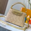 Upgraded M11619 Crocodile-Texture Capucines BB Handbag