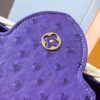 Upgraded M11618 Ostrich-Texture Capucines BB Handbag