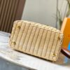 Upgraded M11617 Capucines BB Handbag featuring a woven rattan design inspired by the 1892 Louis Vuitton picnic trunk