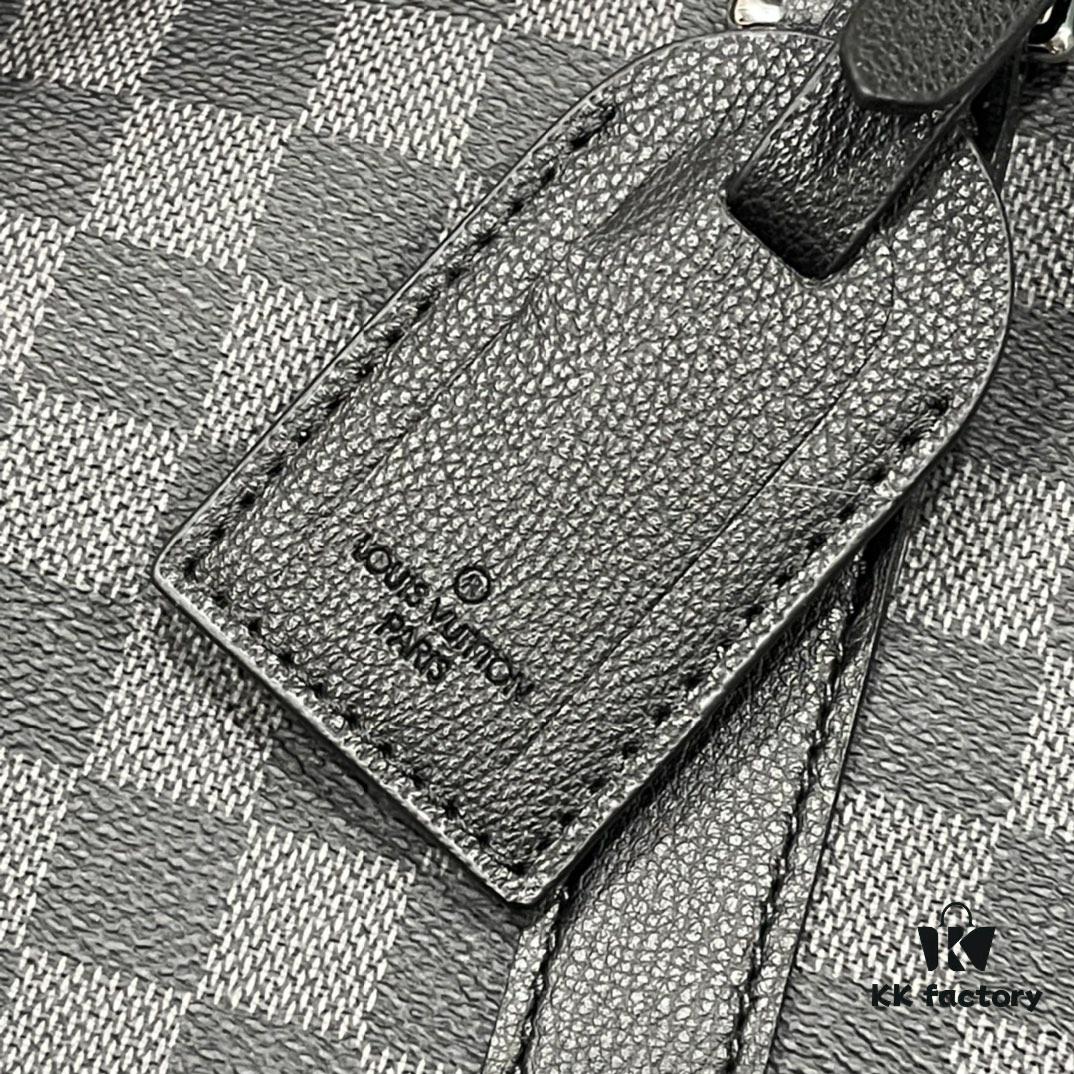 Upgraded Version 240 Latest Model M22532 M41416 M44810 Black Grid, Pressed Grid, Crosshatch Keepall Bandoulière 50 Travel Bag