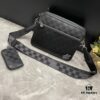 Upgraded M40438 69443 45320 2023 Latest Black and Grey Pressed Trio Mailbox Bag