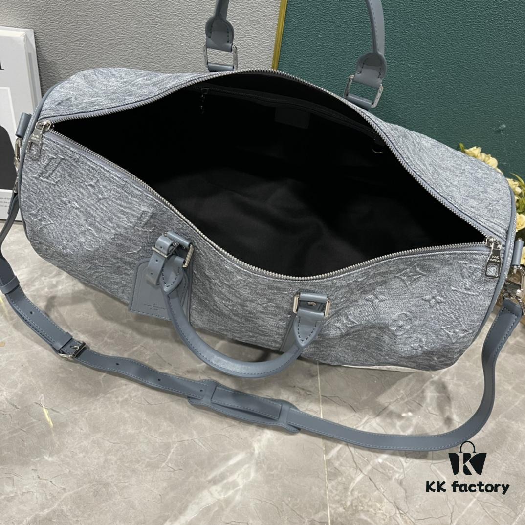 Upgraded Version 270 Latest Model M22532 Denim Keepall Bandoulière 50 Travel Bag