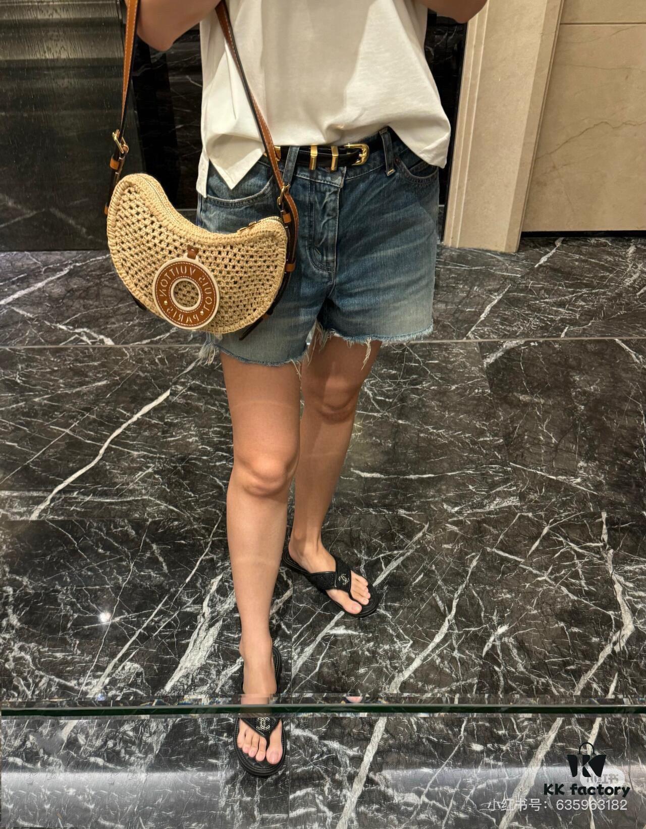 New Arrival Straw Woven Bag Croissant Handbag