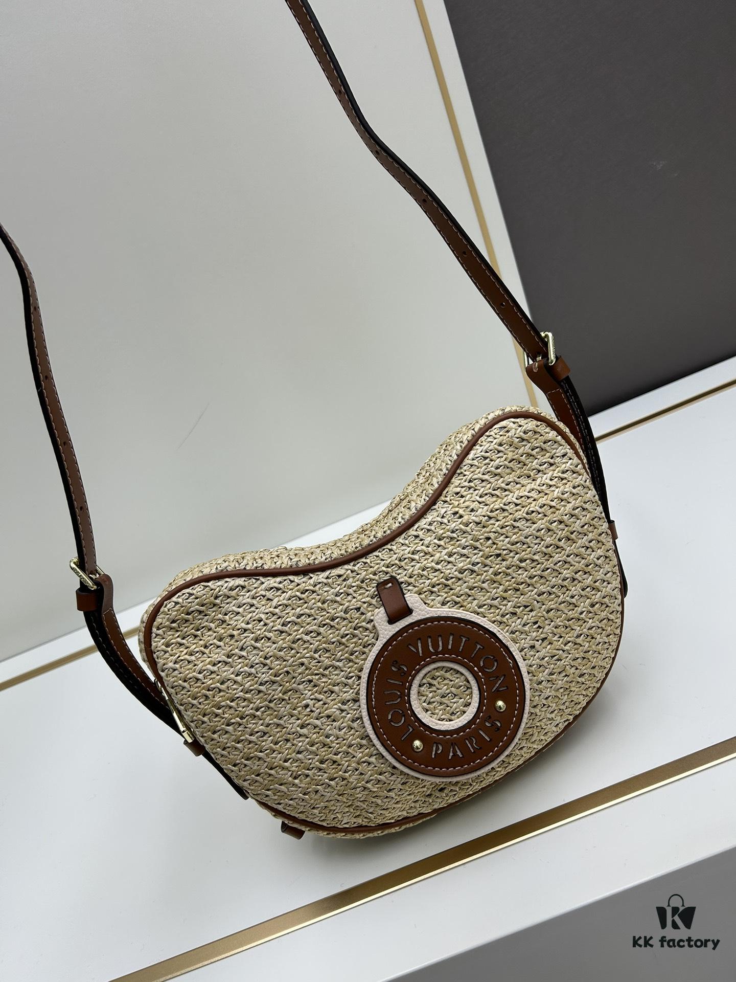 New Arrival Straw Woven Bag Croissant Handbag