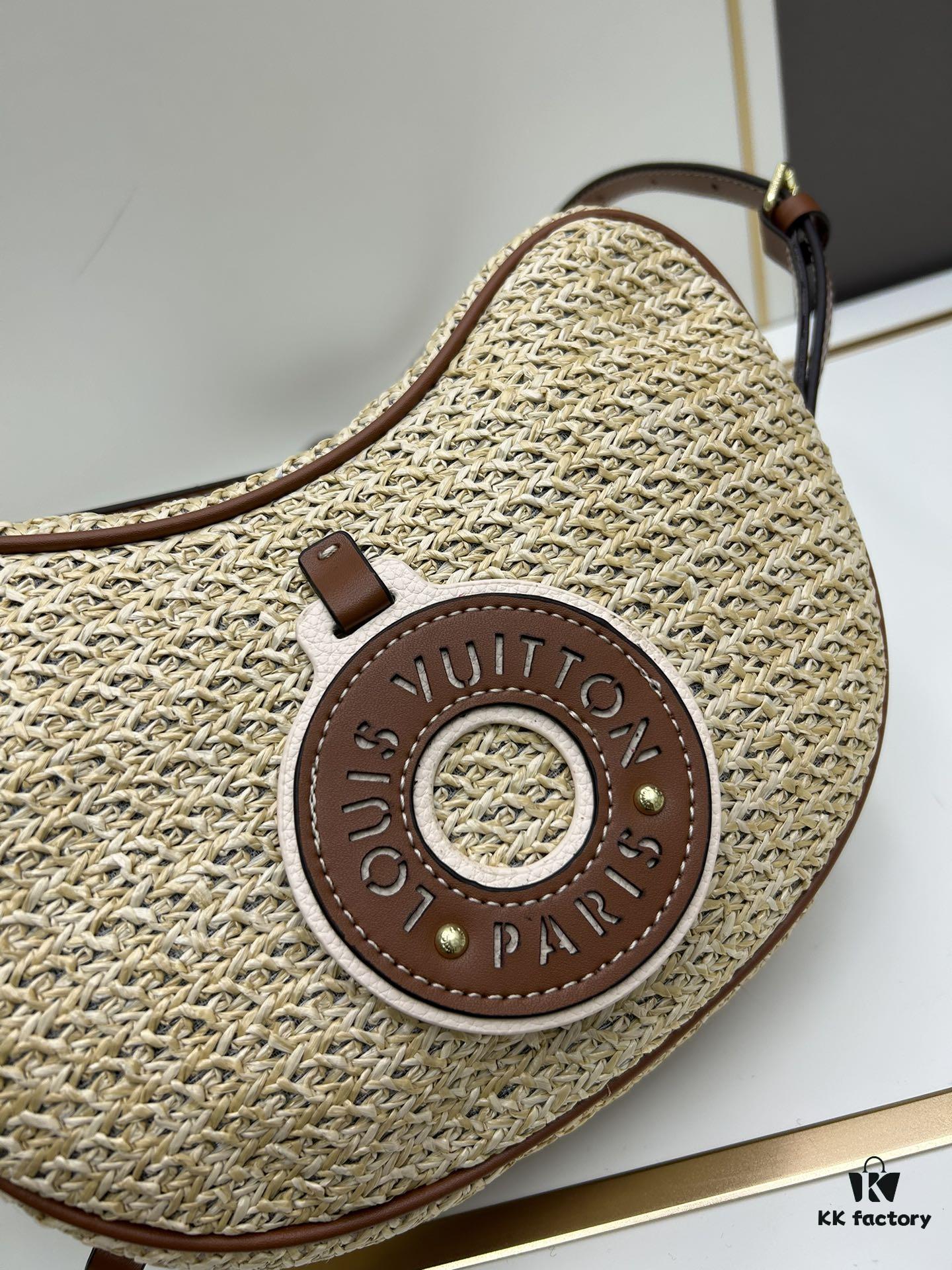 New Arrival Straw Woven Bag Croissant Handbag