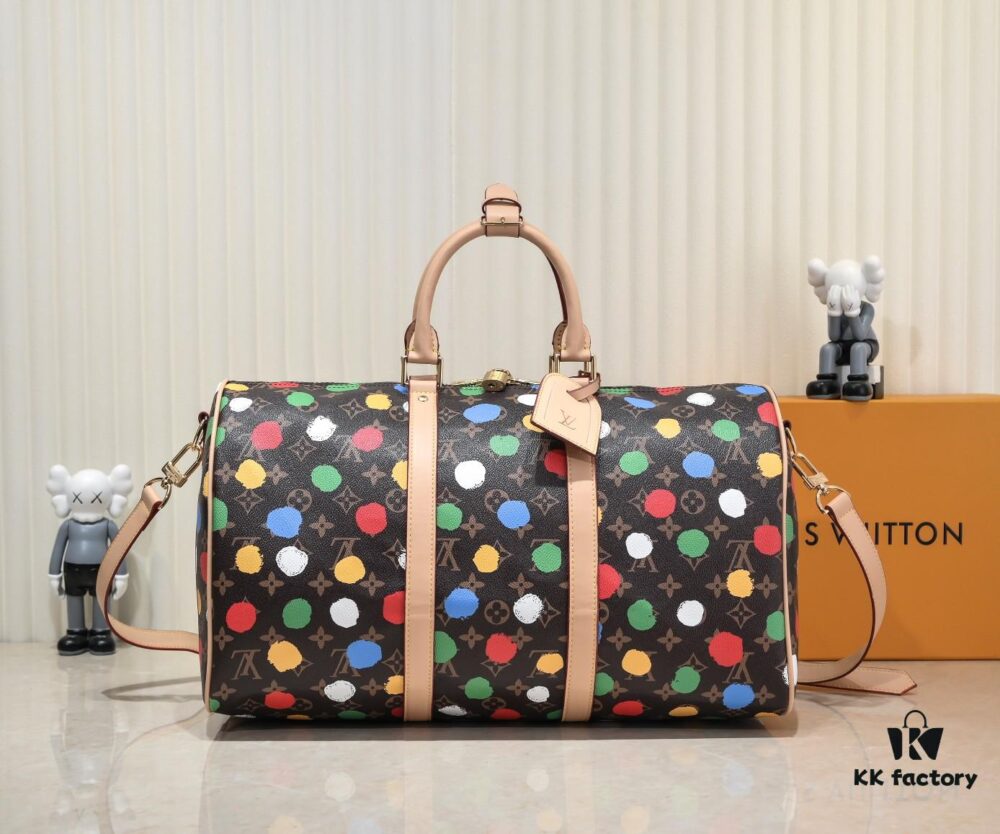 LV x YK Keepall 45 Travel Bag from Louis Vuitton x Yayoi Kusama Collection