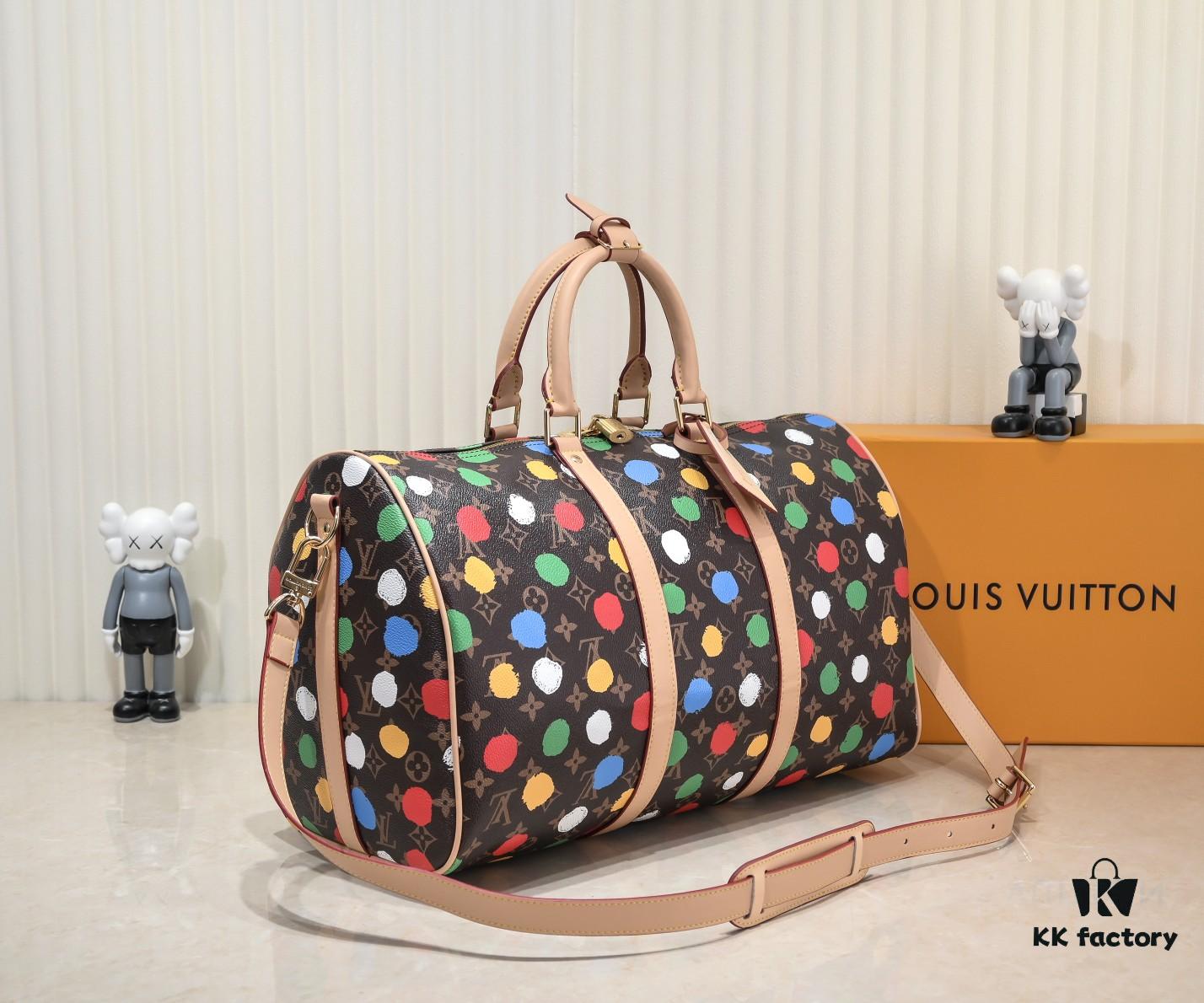 LV x YK Keepall 45 Travel Bag from Louis Vuitton x Yayoi Kusama Collection