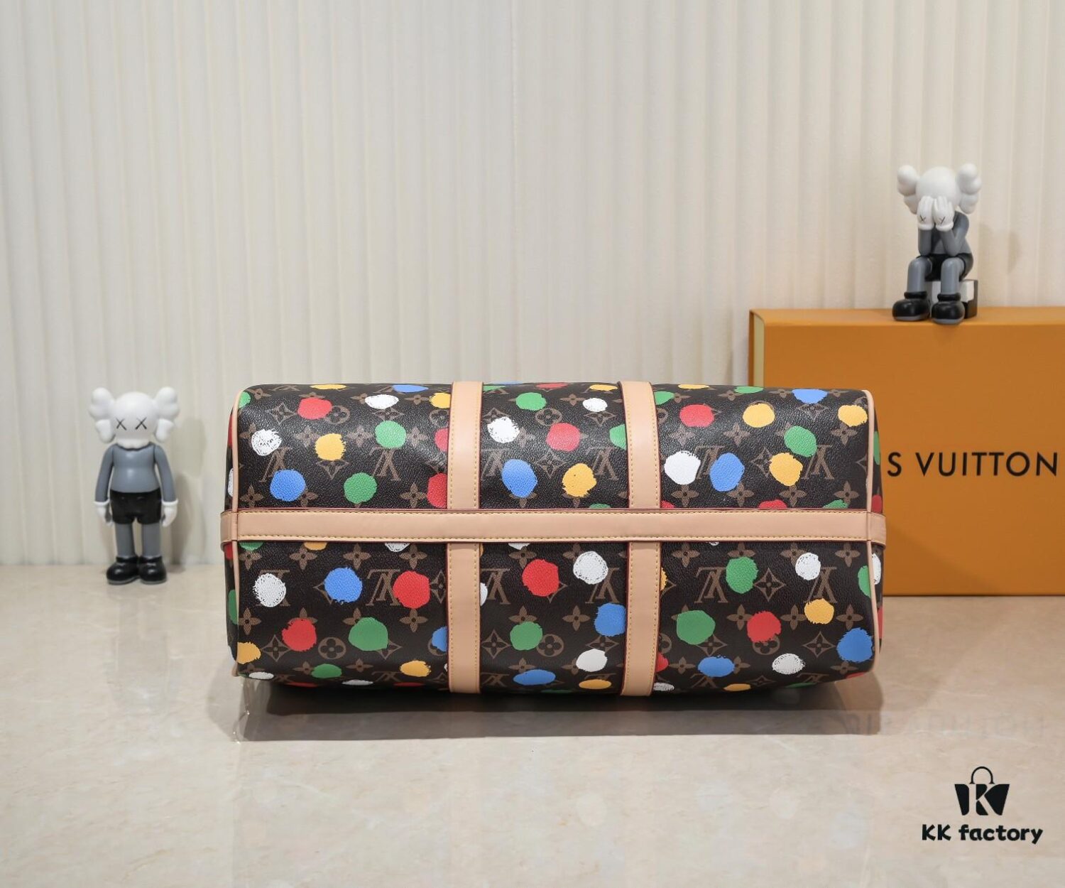 LV x YK Keepall 45 Travel Bag from Louis Vuitton x Yayoi Kusama Collection
