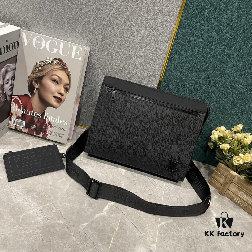 Upgraded 170 M59329 New Full Leather 2-Piece Set Messenger Voyage Bag