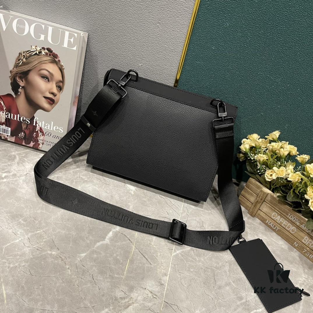 Upgraded 170 M59329 New Full Leather 2-Piece Set Messenger Voyage Bag