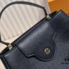 Upgraded M24607 Black Capucines Souple Large Handbag