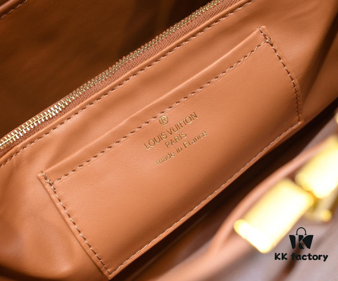 Upgraded M24607 Brown Capucines Souple Large Handbag