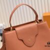 Upgraded M24607 Brown Capucines Souple Large Handbag