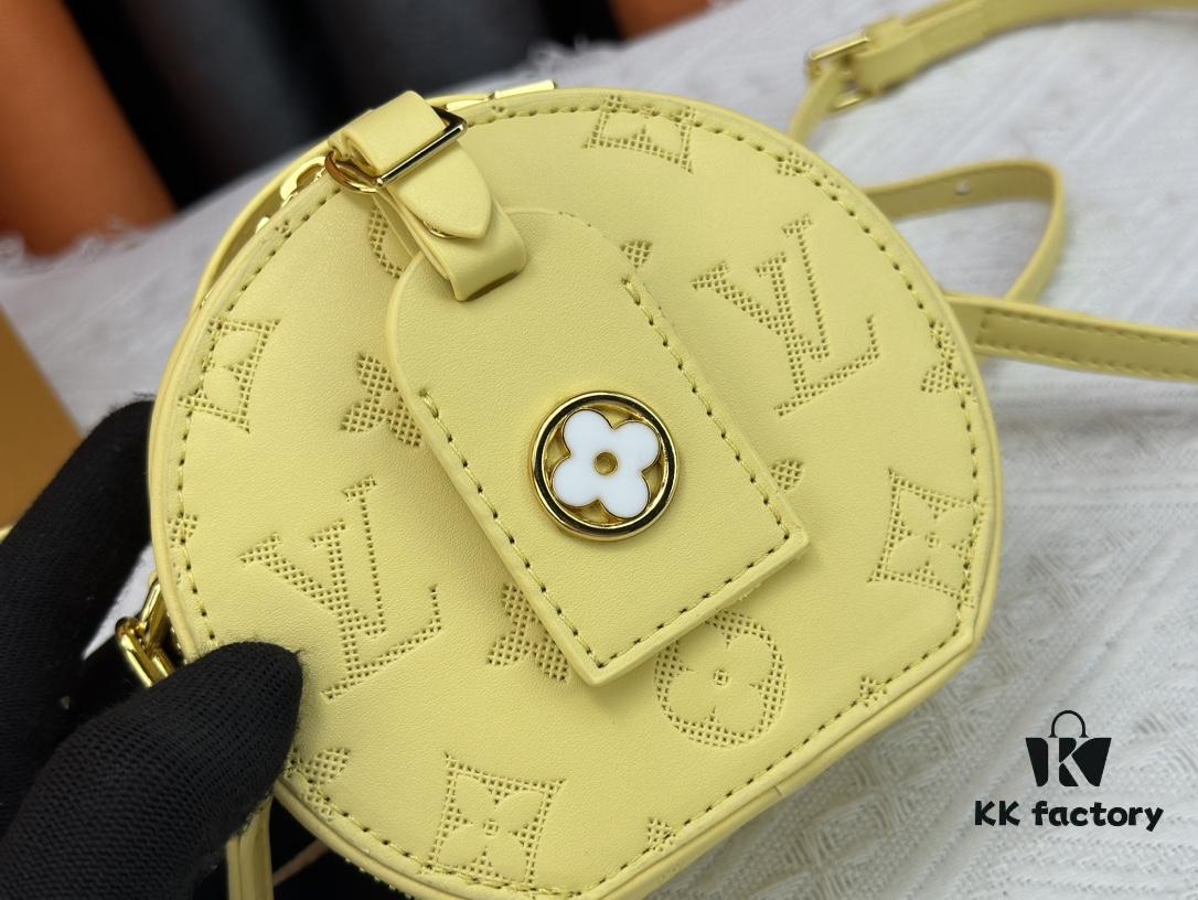 Original 10 M11294 Yellow M47117 M44699 Monogram Flower Women's Round Handbag Series Around Me Bag
