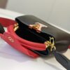 Upgraded Version 💋 M56848 Black with Deep Watermelon Red and Gold Hardware