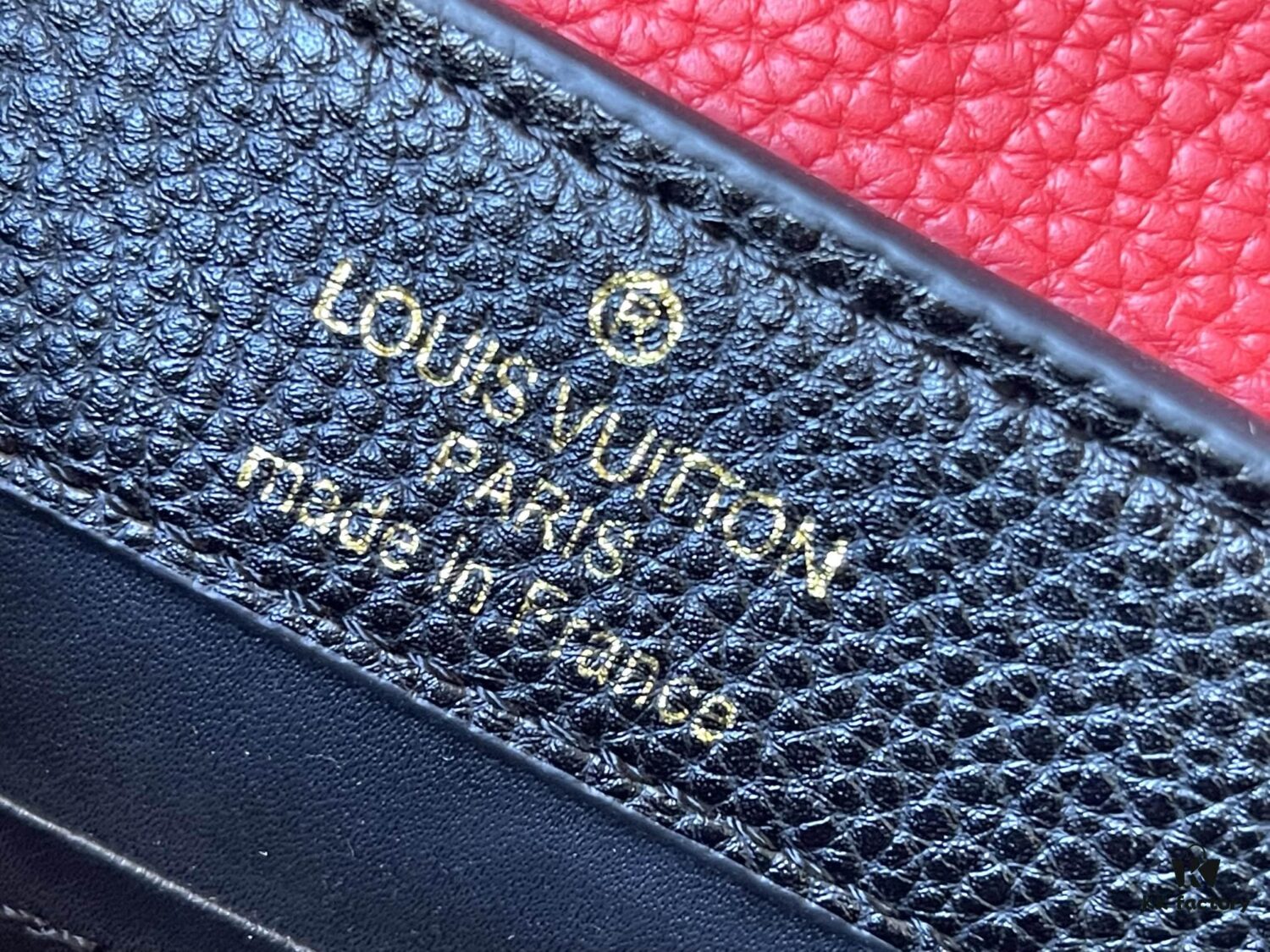 Upgraded Version 💋 M56848 Black with Deep Watermelon Red and Gold Hardware