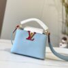 Upgraded Version M56848 Light Blue with Beige and Silver-Tone Hardware
