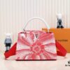 Exclusive On-Site Photo - LV x YK Capucines BB Handbag M21705 from the Louis Vuitton x Yayoi Kusama Collaboration Series