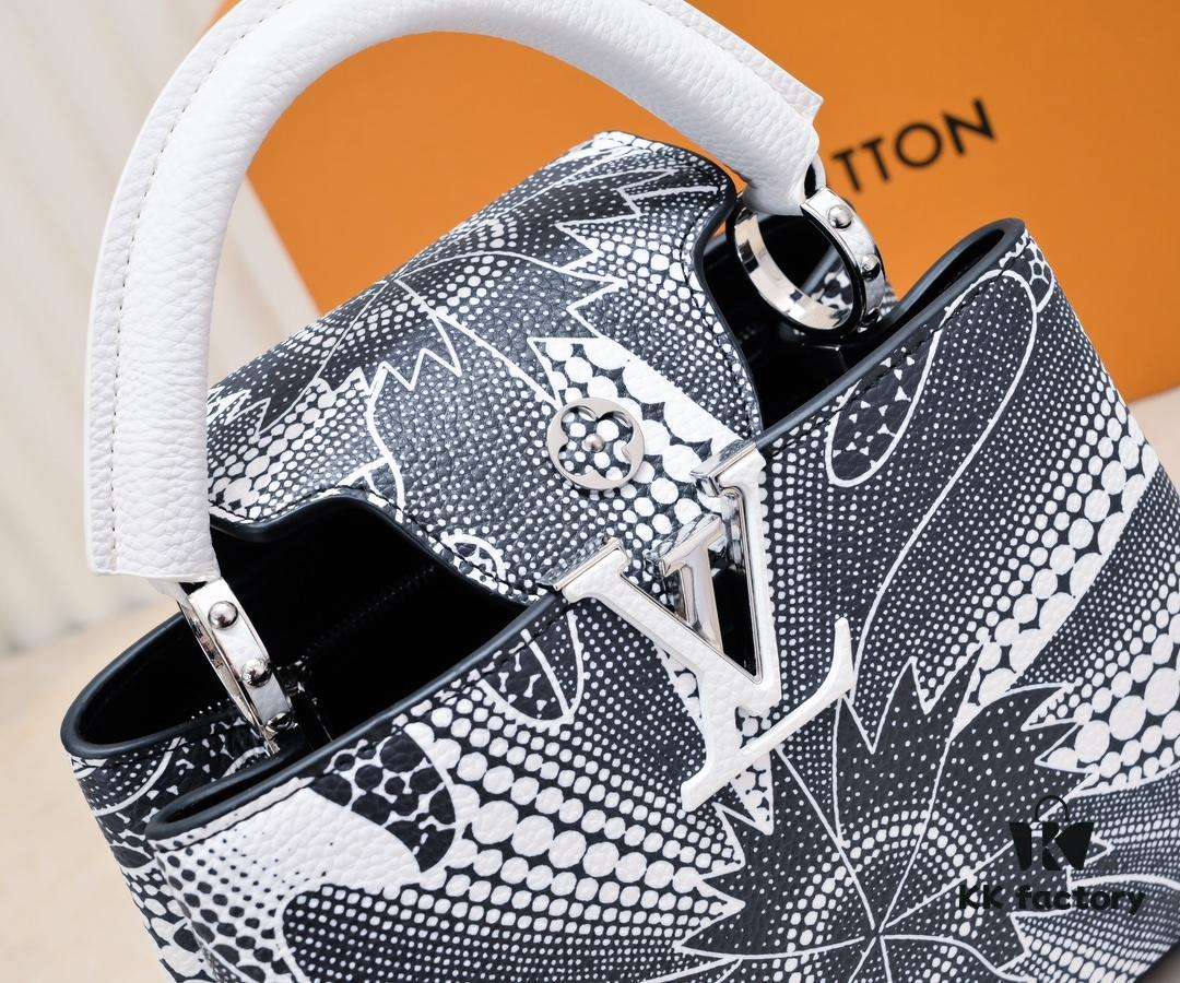 Exclusive On-Site Photo - Factory Release M21704 LV x YK Capucines BB Handbag