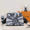 Upgraded Version Black M21705 Louis Vuitton x Yayoi Kusama Collaboration Capucines MM Handbag