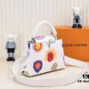 Upgraded Version White M21727 Louis Vuitton x Yayoi Kusama Capsule Collection LV x YK Capucines BB Bag