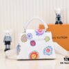 Upgraded Version White M21727 Louis Vuitton x Yayoi Kusama Capsule Collection LV x YK Capucines BB Bag