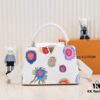 Upgraded Version White M21728 Yayoi Kusama Infinity Net Capucines MM Handbag