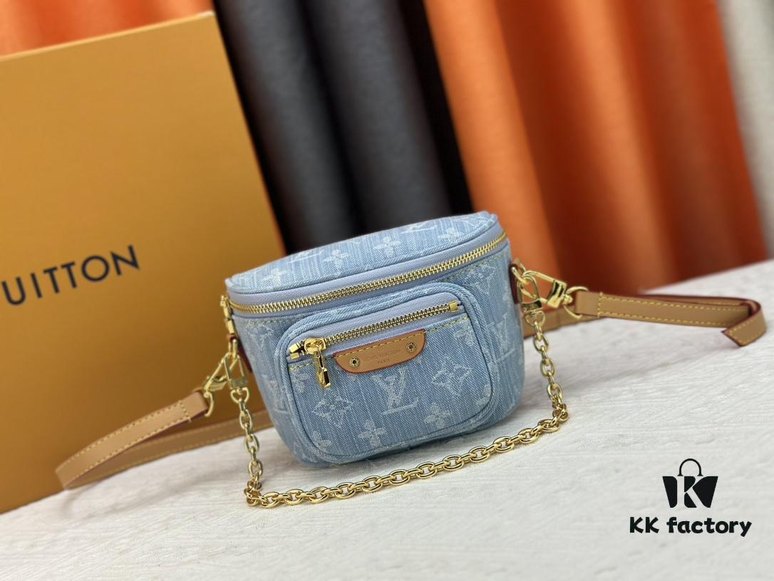 Exclusive Real Photo M83353 Denim LV Gradient Mini Bumbag