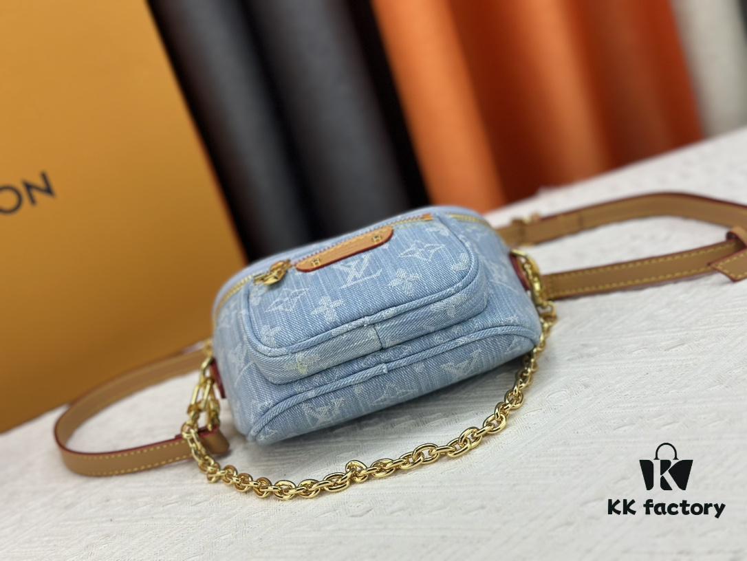 Exclusive Real Photo M83353 Denim LV Gradient Mini Bumbag