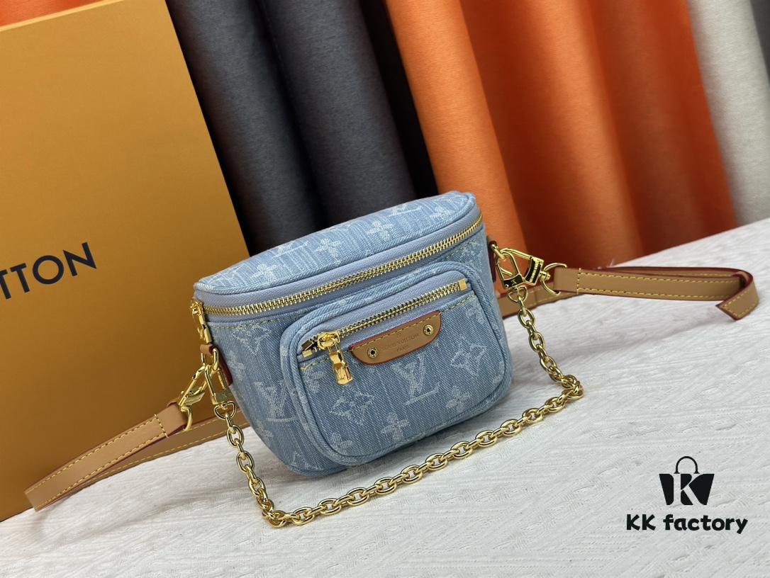 Exclusive Real Photo M83353 Denim LV Gradient Mini Bumbag