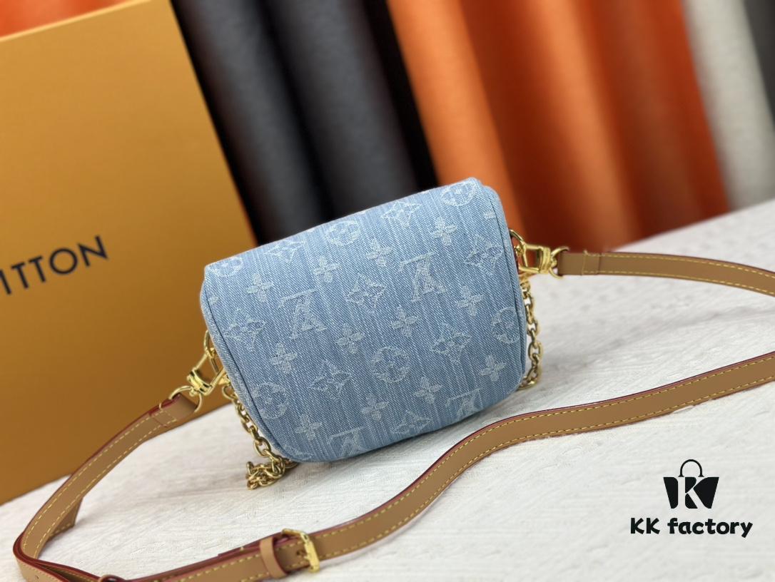 Exclusive Real Photo M83353 Denim LV Gradient Mini Bumbag