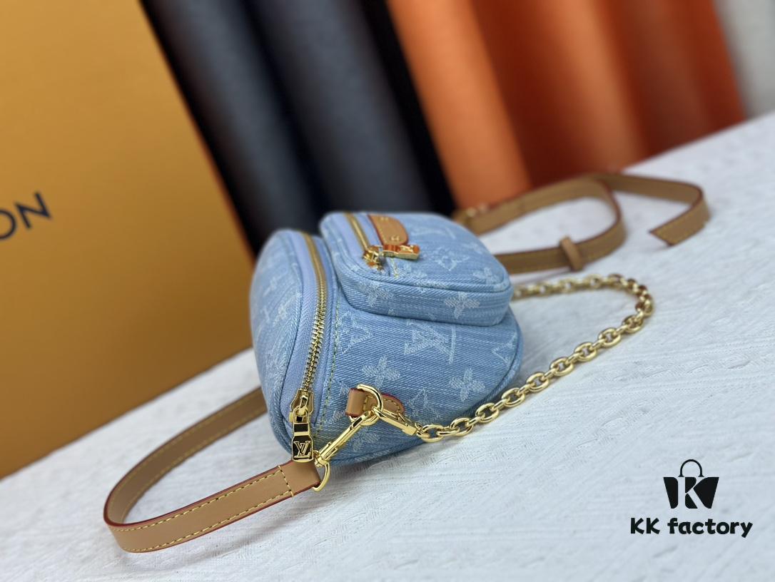 Exclusive Real Photo M83353 Denim LV Gradient Mini Bumbag