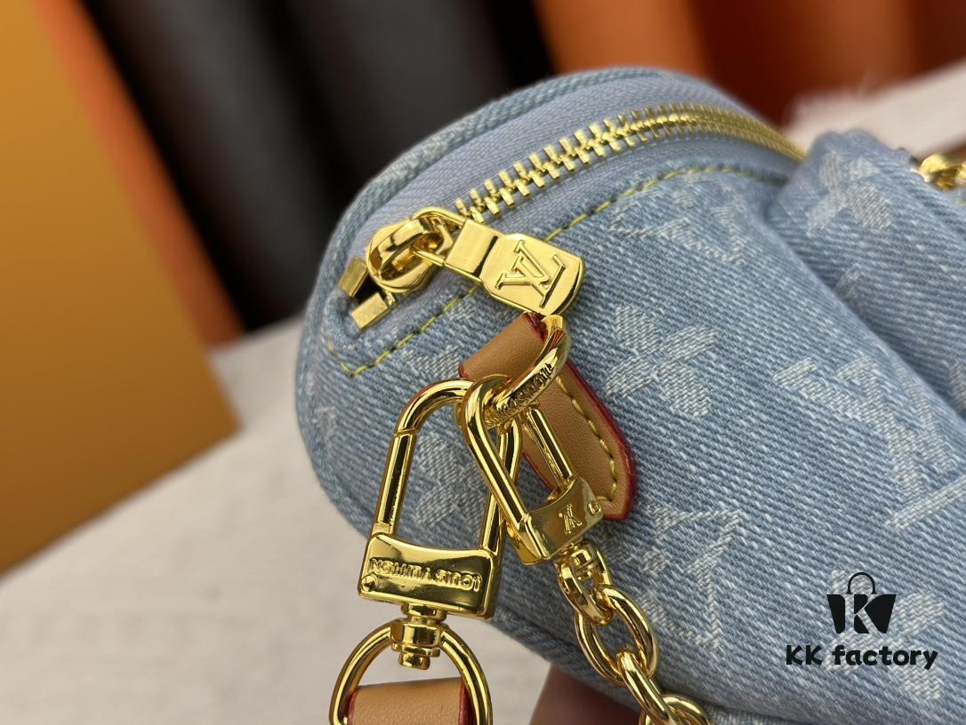 Exclusive Real Photo M83353 Denim LV Gradient Mini Bumbag