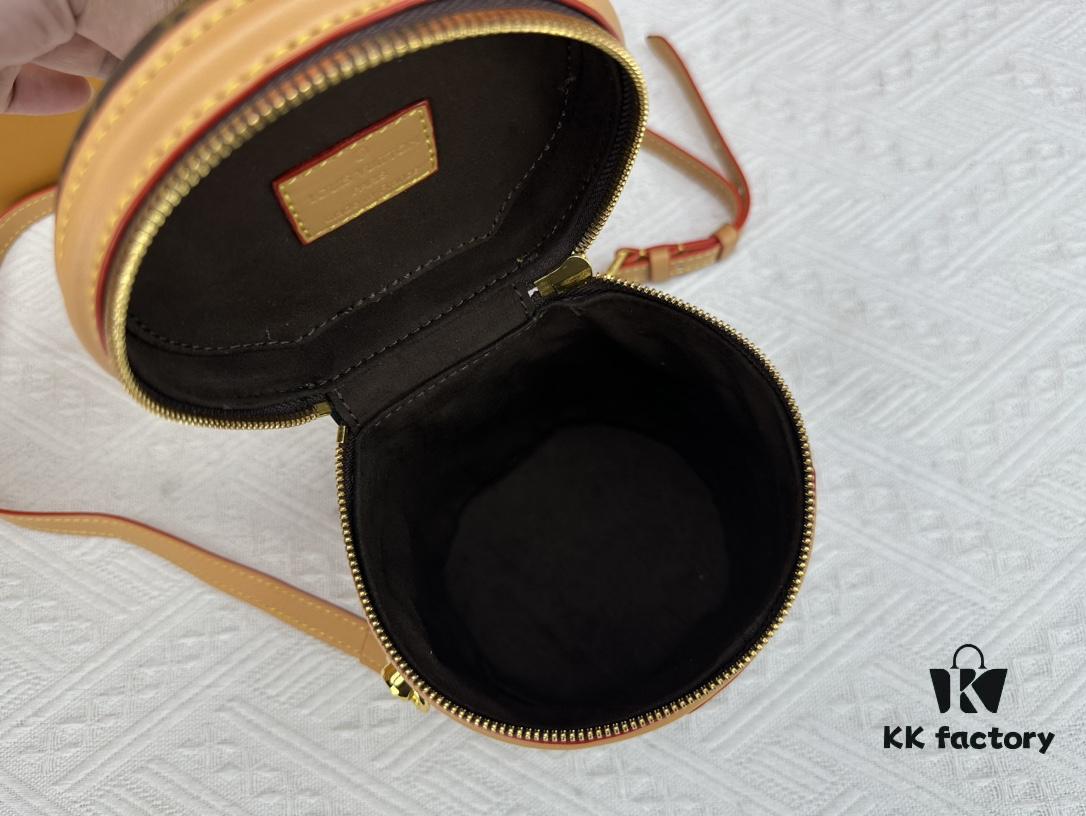 M82952 M43986 Monogram Small Cannes Bucket Bag in Coated Canvas with Yellow Flowers