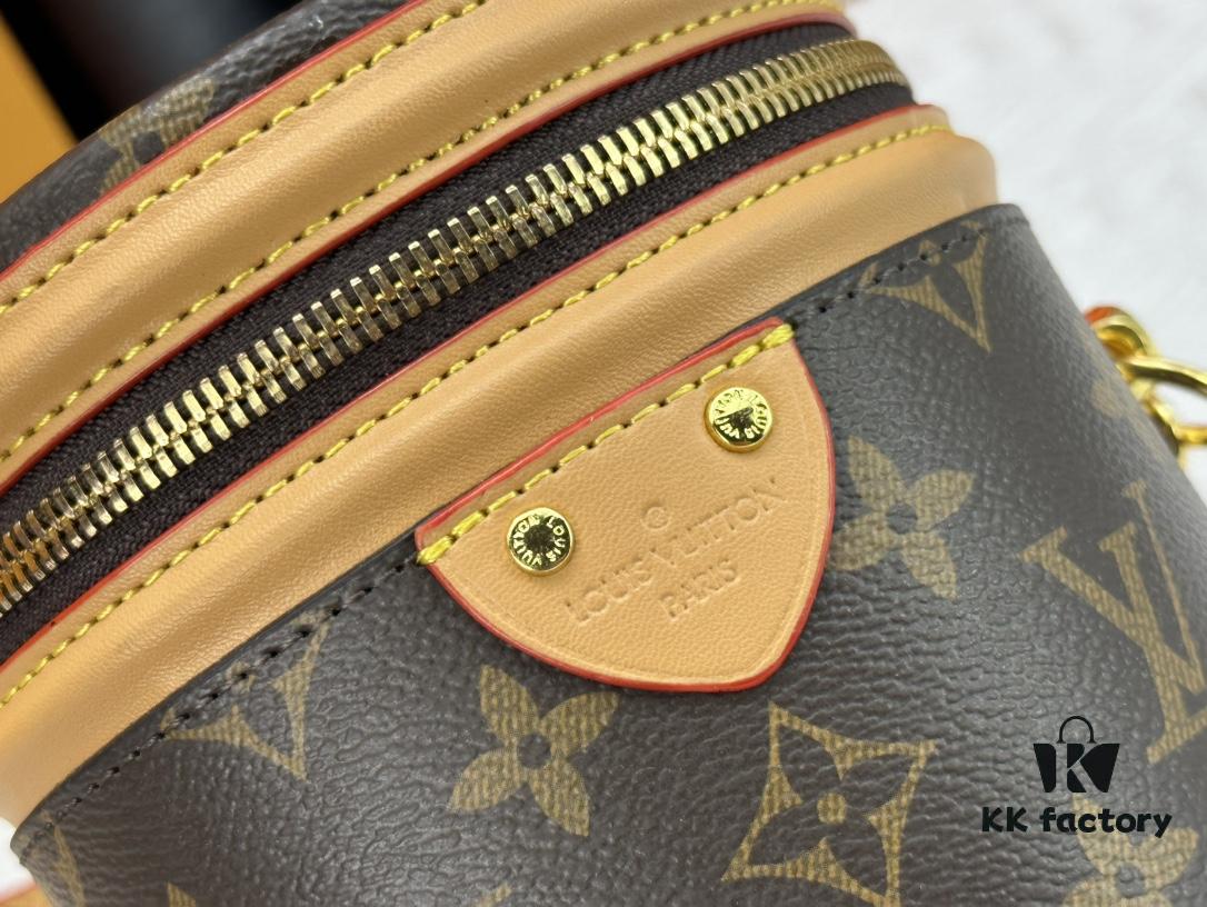 M82952 M43986 Monogram Small Cannes Bucket Bag in Coated Canvas with Yellow Flowers