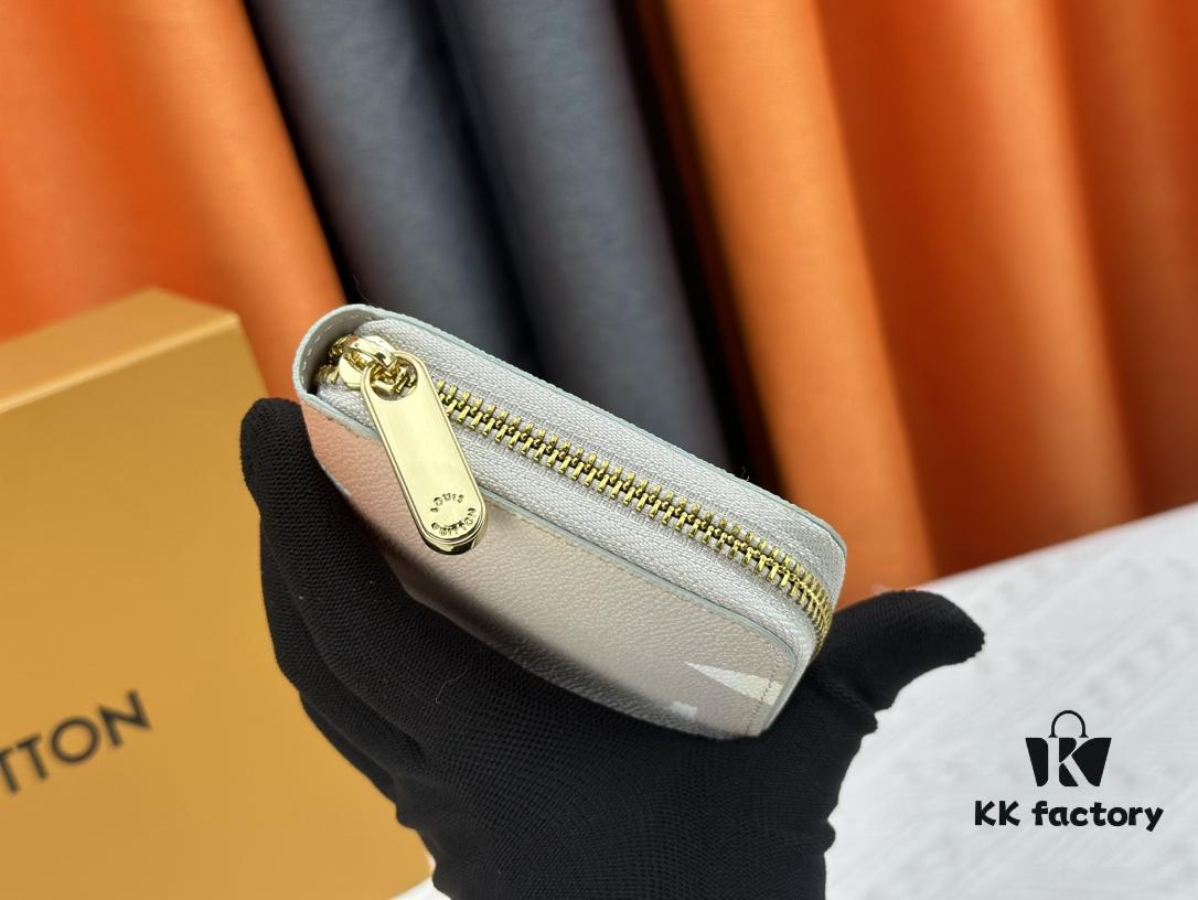 Wallet M80361 Light Pink M60017 New Women's Zipper Pouch