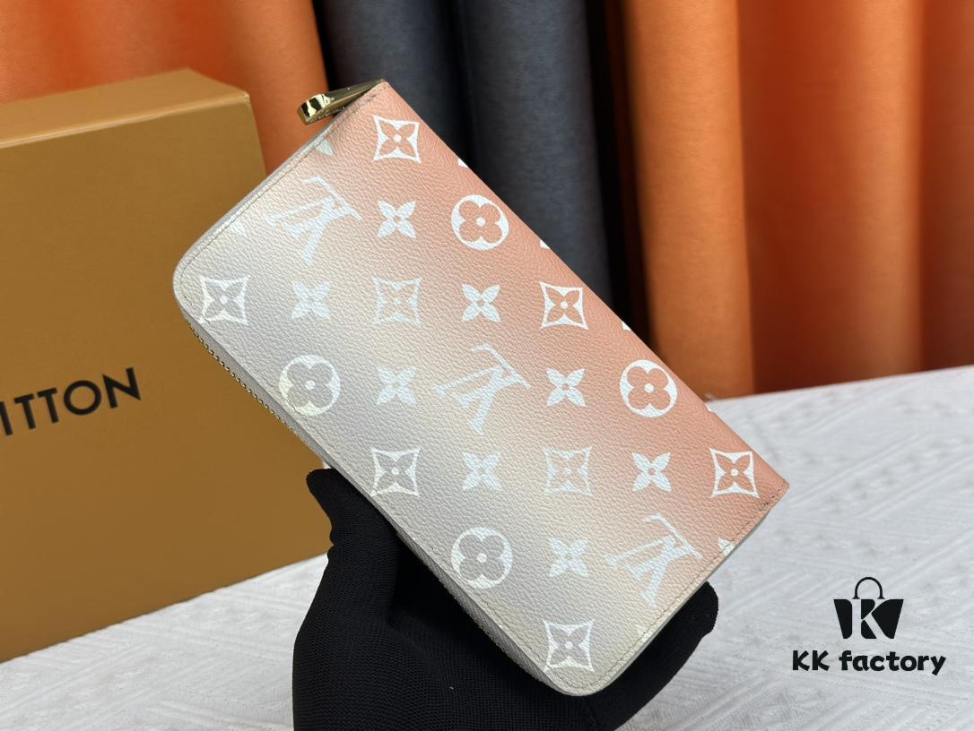 Wallet M80361 Light Pink M60017 New Women's Zipper Pouch